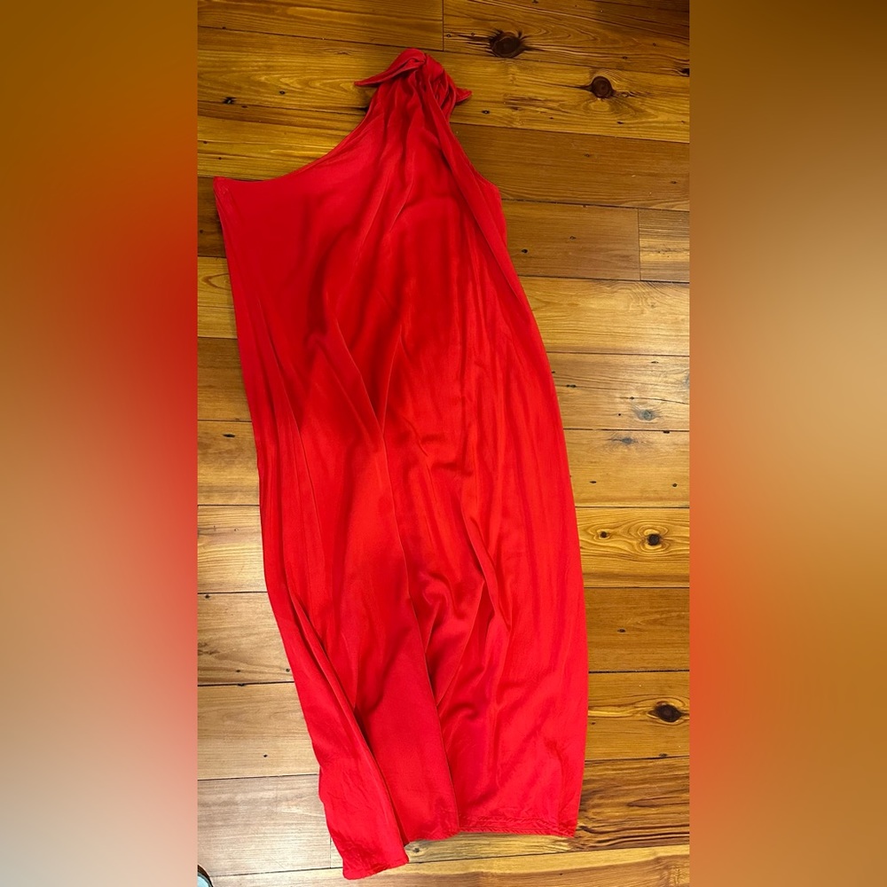 One shoulder maxi dress